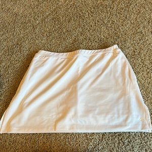 White golf skirt